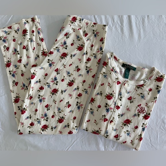 Lauren Ralph Lauren Other - ❌SOLD❌ 🌸LAUREN RALPH LAUREN 100% cotton floral print pajama set | SMALL